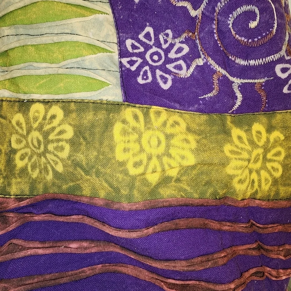 Kantha Handmade Cotton Patchwork Hippie Hobo Shoulder Crossbody Bag, NWT